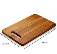 NTR SI Enterprises Wooden Cutting Board Bamboo Cutting Board  (Brown Pack of 1 Dishwasher Safe)