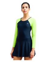 Boldfit - Swimming Suit For Women Stretchable Ladies Fit - Black & Green, 1 pc (Size L) 