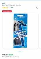 Laser Razor 5 pcs at Rs 30 [ Mrp 80] 