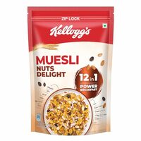 Kellogg's Muesli Nuts Delight 1000 G | 12-In-1 Power Breakfast | India'S No. 1 Muesli | Multigrain Breakfast Cereal|Almond