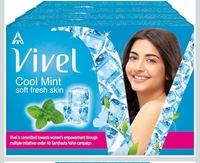 Vivel Cool Mint, Soft Fresh Skin Soap, 600g (150g - Pack of 4), Soap for Women & Men for Soft, Glowing & Moisurised Skin, All Skin Types 