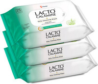 Lacto Calamine Daily Cleansing wipe (75 Wipes)