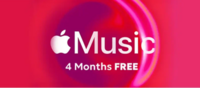 4 months free apple music subscription...