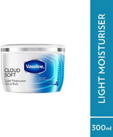 Vaseline CloudSoft LightMoisturiser,100Hours NonSticky Hydration,Ceramides&Hyaluron 300ML (300 ml)