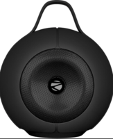 ZEBRONICS Sound POD 30 Portable Bluetooth Speaker, 12 Watts, Upto 8 Hours Playback, Passive Radiator, BTv5.3 | mSD | TWS | Splash Proof, RGB LED, Carry Handle, Deep Bass (Black)