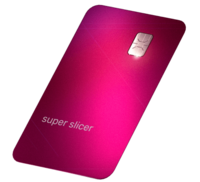 Slice spark available under slice app credit card section 