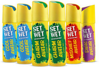 SET WET Cool, For Men (900 ml, Pack of 6)