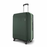 Safari Genius Alley 66cm Medium Check-in Trolley Bag Hard Case Polypropylene, 4 Spinner Wheels, 360 Degree Wheeling Luggage, Travel Bag, Suitcase for Travel, Trolley Bags for Travel, Deep Forrest