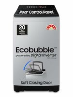 Samsung 8 kg, 5 star, Eco Bubble Tech, Digital Inverter Motor, Soft Closing Door, Fully-Automatic Top Load Washing Machine (WA80BG4441BGTL, Light Gray)