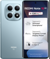 REDMI Note 15 5G (Glacier Blue, 8GB RAM 128GB Storage) | 108MP OIS Camera | Snapdragon 6 Gen 3 | 17.2cm Tough Curved AMOLED Screen | Segment’s Slimmest Phone | 5520mAh Si/C Battery | 45W Fast Charging