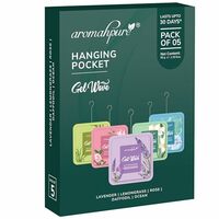 Aromahpure Gel Wave Bathroom Freshener | Assorted 50g (10g each) | Set of 5 Gel-Based hanging Pocket freshener I Lasts Up to 30 Days