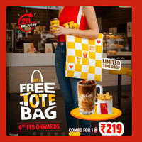 McDonalds Bag Offer: Get Free Mcdonald Tote Bag on ₹299 Order