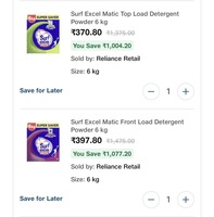 Surf Excel Matic Top Load Detergent Powder 6 kg 