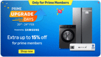 Amazon Prime Upgrade Days - Bank Offers +  Extra Up To 15% off For Prime Members 