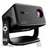 WZATCO Yuva Vibe, Certified OS Smart Home Projector, Native 1080P Fully Automatic, HDMI ARC, WiFi 6 & BT, Screen Mirroring, Portable Room Cinema, Black