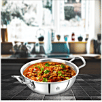 Kitchen Essentials KE Triply Mini Kadai Without Lid - 18.5 cm, 1 L (location specific)