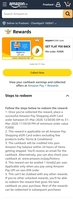 Amazon Rewards - Get  Rs 50 cashback on Rs 2000 Amazon giftcard purchase