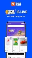 Instamart - Flat ₹30 off on MOV of ₹399 using BHIM payment App