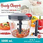2-in-1 Handy Chopper - 1L, 6 Blades 70% off