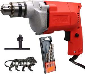 Foster FPD-010A Drill Machine with 5 bits | 2600 RPM ,400W(10 mm Chuck Size)