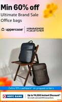 Amazon - Min 60% Off on Office Bags  + Upto Rs 4500  HDFC Bank CC Offer + Coupon Discount  