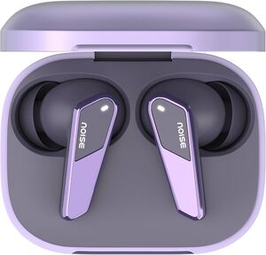 Noise Buds N1 Pro Truly Wireless Earbuds with Metallic Finish, ANC(Upto 30Db), 60H of Playtime, Dual Pairing, Instacharge(10 Min=200 Min), BT V5.3(Chrome Purple)