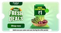 Bigbasket - fruits and veggies starting from Rs 1