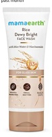 Mamaearth Rice Dewy Bright Face Wash With Rice Water & Niacinamide for Glass Skin | For Hydrated & Even skin Tone | Glowing & Brightening | Korean skin Care Product | For All skin Types | For Men & Women | 100 ml