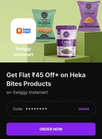 Heya bites products at instamart by swiggy