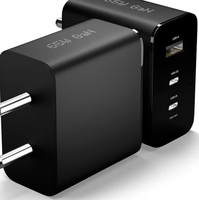 True Desire 65W GaN 3-in-1 Fast Charger | Dual USB-C + USB-A Multiport Adapter | Compatible with CMF Phone, Nothing Phone 1/2/2a/3 Series, Samsung S/Z/A/F/M, iPhone, MacBook & Type-C Devices