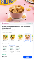 NOICE Salt & Pepper Banana Chips 50g*4 (Homestyle Chips Snacks) on Instamart:  Mumbai check yours