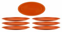 Cinagro 8" Tray Plate/Saucer for 10" Pot (UV Treated Bottom, Brown, 6 Pieces) on Instamart