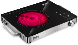 Balzano 2000 W Induction Cooktop Touch Panel - Black