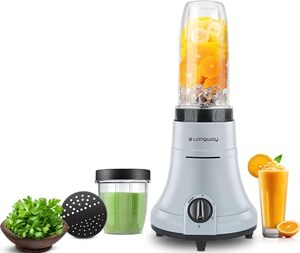 Longway Sage 500 Watt Juicer Mixer Grinder with 2 Jars for Grinding, Mixing, Juicing with Powerful Motor | 1 Year Warranty | (Black & Gray, 2 Jars)