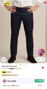 Men Slim Fit trouser 