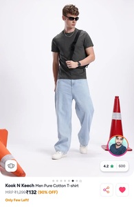 Kook N Keech men pure cotton tshirt 