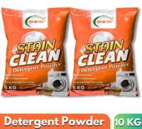 Brono stain cleaner Front/Top Load cleaning expert Blue Detergent Powder pouch Detergent Powder (10 kg)
