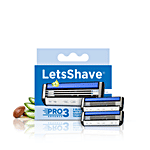 LetsShave Pro 3 Advance Ultra Sharp Stainless Steel Blade Cartridge (2pcs) (Location Specific)