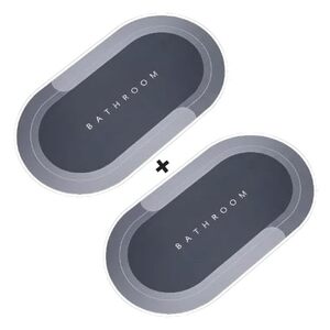 2 PCS Soft sillicon Super Absorbent Door Mats (40x60) Bath Mat 