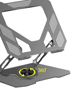 Dyazo Foldable Laptop Stand with 360° Rotating Base  (Grey)