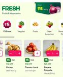 Zepto | Fresh Fruits And Vegetables 5Rs | 2 Different products can be added |Location / Account  Specific 
