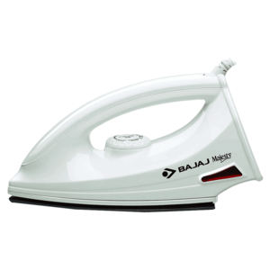 BAJAJ Majesty DX 6 1000 Watts Dry Iron (German Coating Technology, White)