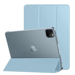 Amazon Basics Smart Trifold Hard Matte Back Flip Stand Case Cover (Sky Blue)