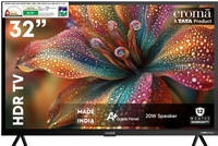 Croma 80cm (32inch) HD Ready LED TV with A Plus Grade Panel
