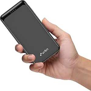 URBN Power Bank 20000mAh Fast Charging | 22.5W Super Fast Power Delivery (Black) 