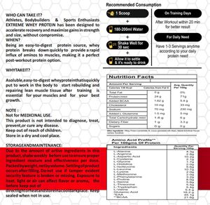 Whey Proten (2.2 lbs/1kg) (33 Servings) (Double Rich Chocolate) | Boosts Strength & Endurance | Builds Lean Muscles | Fastens Muscle Recovery