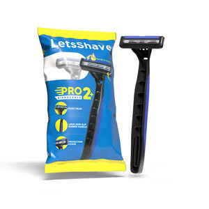 Zepto : LetsShave Pro 2 Plus Twin Blade Disposable Razor (Men, Lubra Strip)