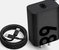 MAK 68 W TurboPower 3.0 6 A Wall Charger for Mobile with Detachable Cable (Black, Cable Included)