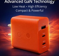 ULTRADART 65 W GaN 6.5 A Wall Charger for Mobile (Orange)