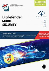 Bitdefender Mobile Security (Android) – 1 Year License | Digital Delivery